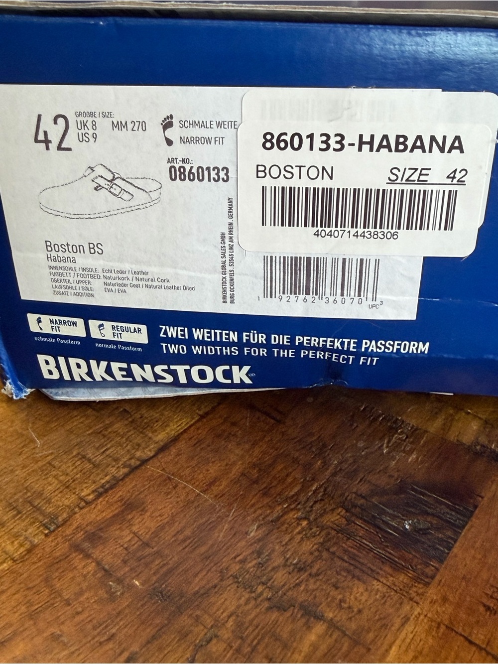 🆕Birkenstock Boston Habana Oiked Leather Suede Clog Insole. size EU42 NWT - Picture 12 of 12